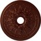 Ekena Millwork Rose and Ribbon Ceiling Medallion (Canopies up to 4"), 23 5/8"OD x 4"ID x 1 1/2"P, Antique Copper CM23ROACS - alternate 1
